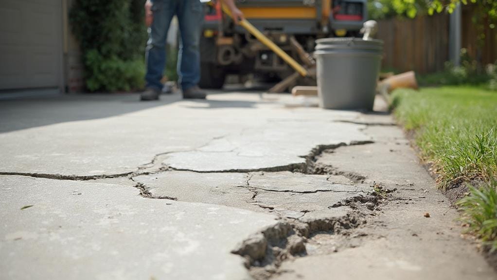 concrete driveway repair expenses